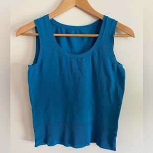 Teal knit tank